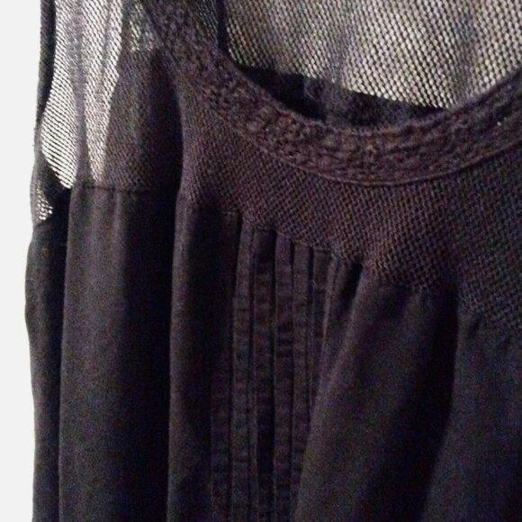 Springfield black net pleated dress - Picture 4 of 7
